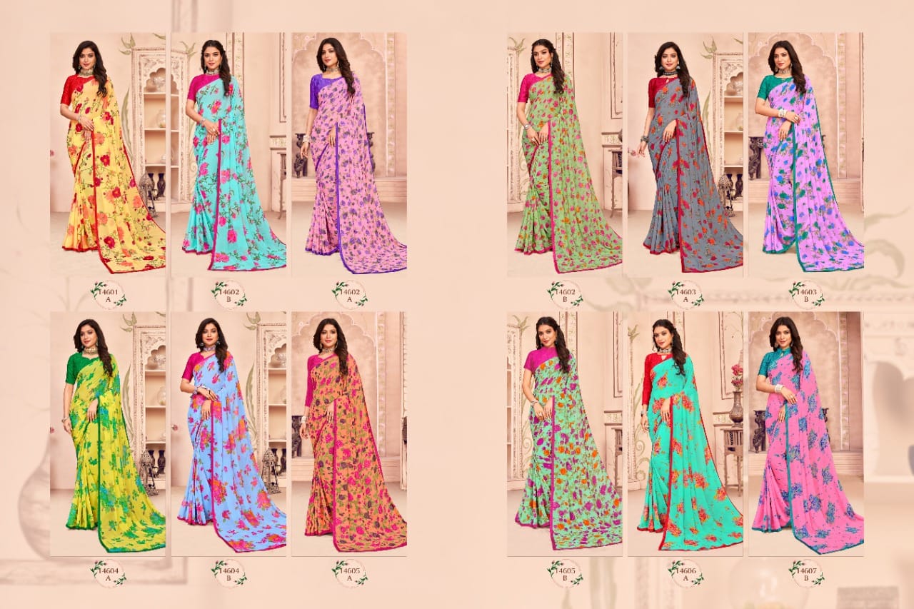 Ruchi Nimayaa 11th Edition Casual Daily Wear Georgette Printed Saree Collection